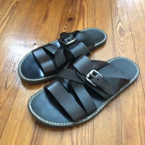 Dolce & Gabbana // men’s dark brown leather sandals EU size 42